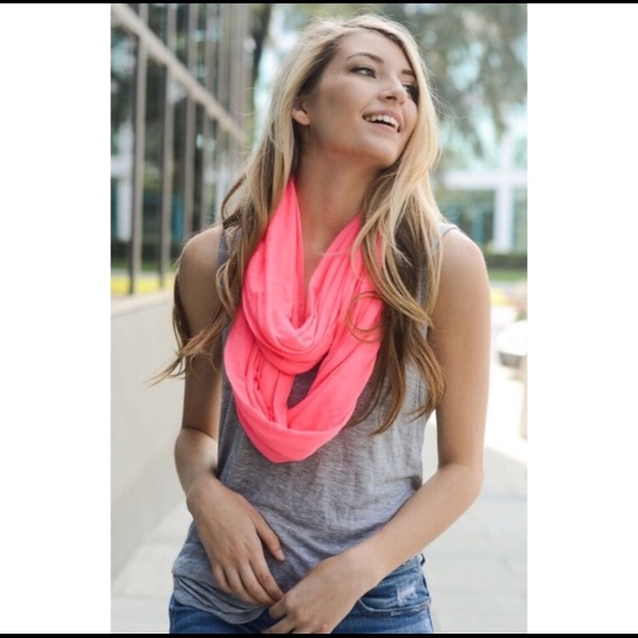 Trendy Hot Pink Infinity Scarf